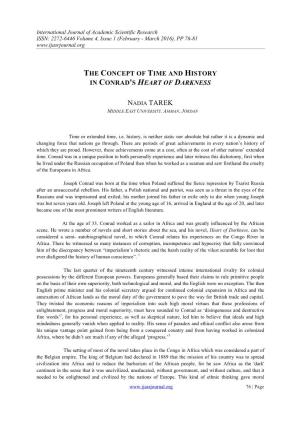 The Concept of Time and History in Conrad's Heart of Darkness