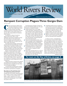 Rampant Corruption Plagues Three Gorges Dam by Doris Shen