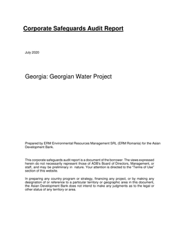 Georgian Water Project