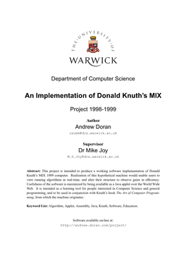 An Implementation of Donald Knuth's