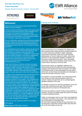 Steeple Claydon and Verney Junction EWR Phase 2 Newsletter