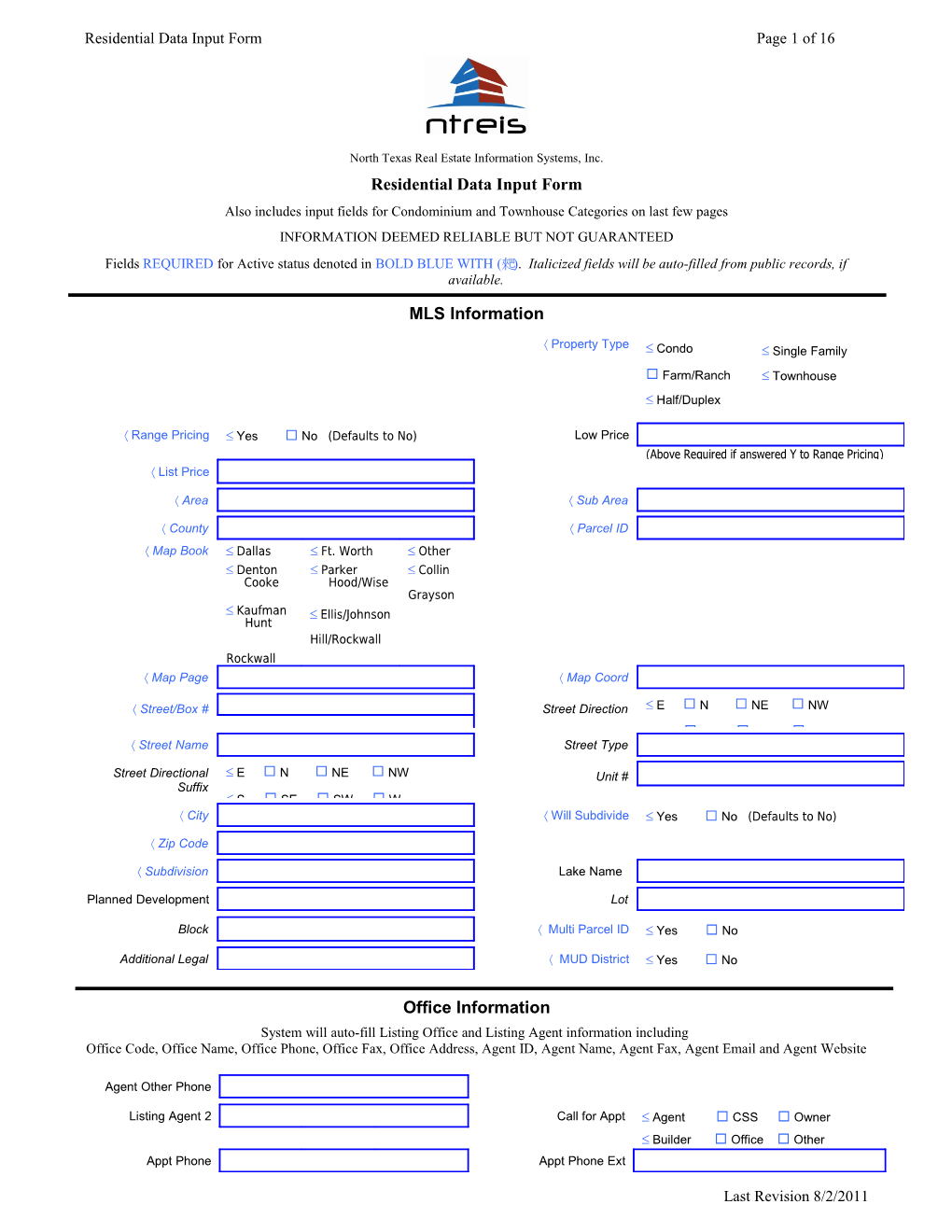 North Texas Real Estate Information Systems, Inc