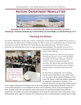 Ualr-History-Newsletter-Fall-2019