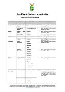 Rand West City Local Municipality