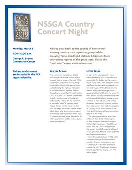 NSSGA Country Concert Night