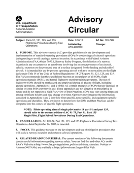 Advisory Circular (AC)