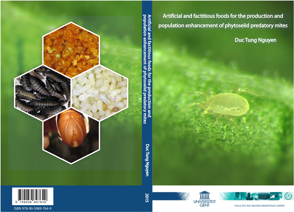 Duc Tung Nguyen Artificial and Factitious Foods for the Production