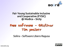 Free Software GNU Linux – / TOR Project