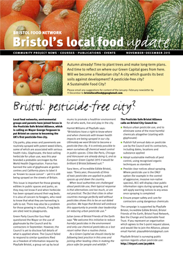 Bristol: Pesticide-Free City?