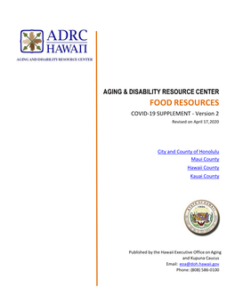 Hawaii Food Resources Directory