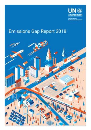 Emissions Gap Report 2018 © 2018 United Nations Environment Programme November 2018