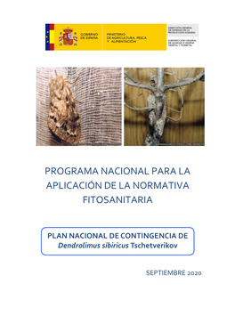 Programa Nacional Para La Aplicación De La Normativa Fitosanitaria