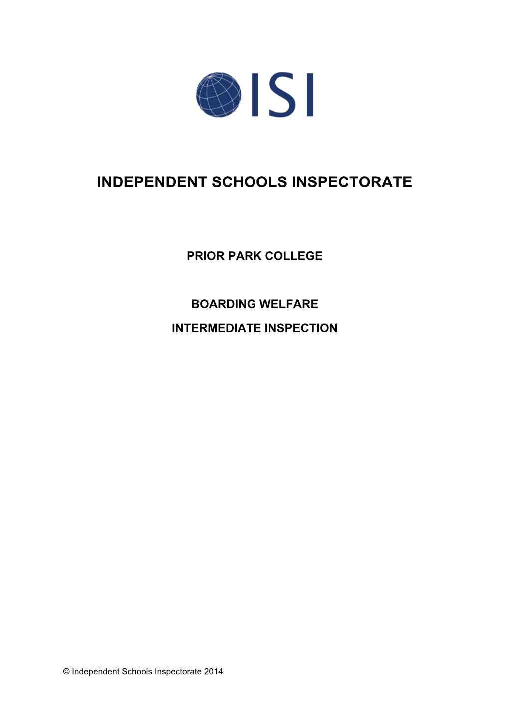 Independent Schools Inspectorate