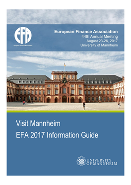 Visit Mannheim EFA 2017 Information Guide
