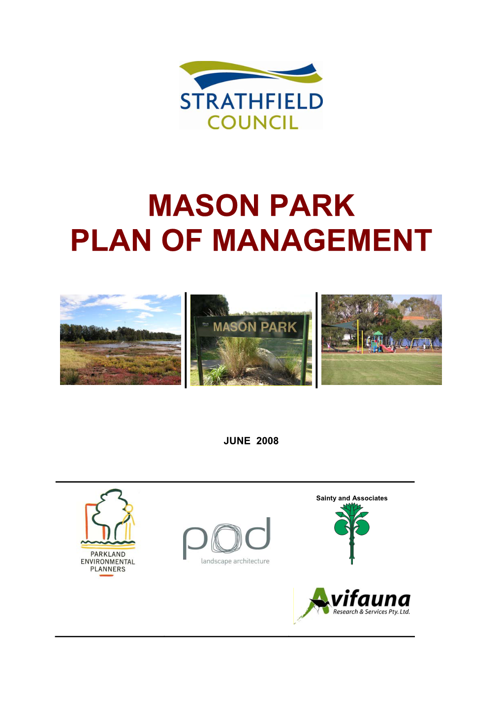 Mason Park Plan of Management