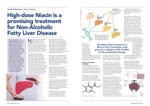 High-Dose Niacin Is a Promising Treatment for Non-Alcoholic Fatty