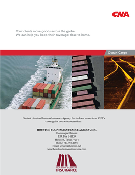 Ocean Cargo Your Clients Move Goods Across the Globe. We Can
