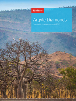 Argyle Diamonds Sustainable Development Report 2017 Contents