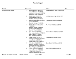 Results Report