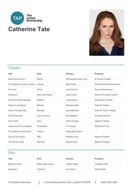 Catherine Tate