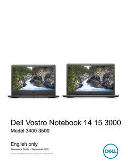 Dell Vostro Notebook 14 15 3000 Model 3400 3500