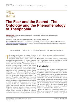 The Ontology and the Phenomenology of Theophobia 113