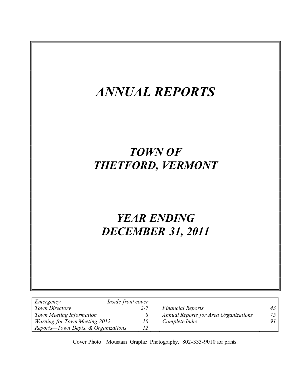 Annual Reports