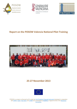 Report Valencia National Pilot Training Course