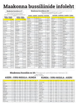 Maakonna Bussiliinide Infoleht