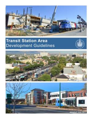 Transit Station Area Development Guidelines