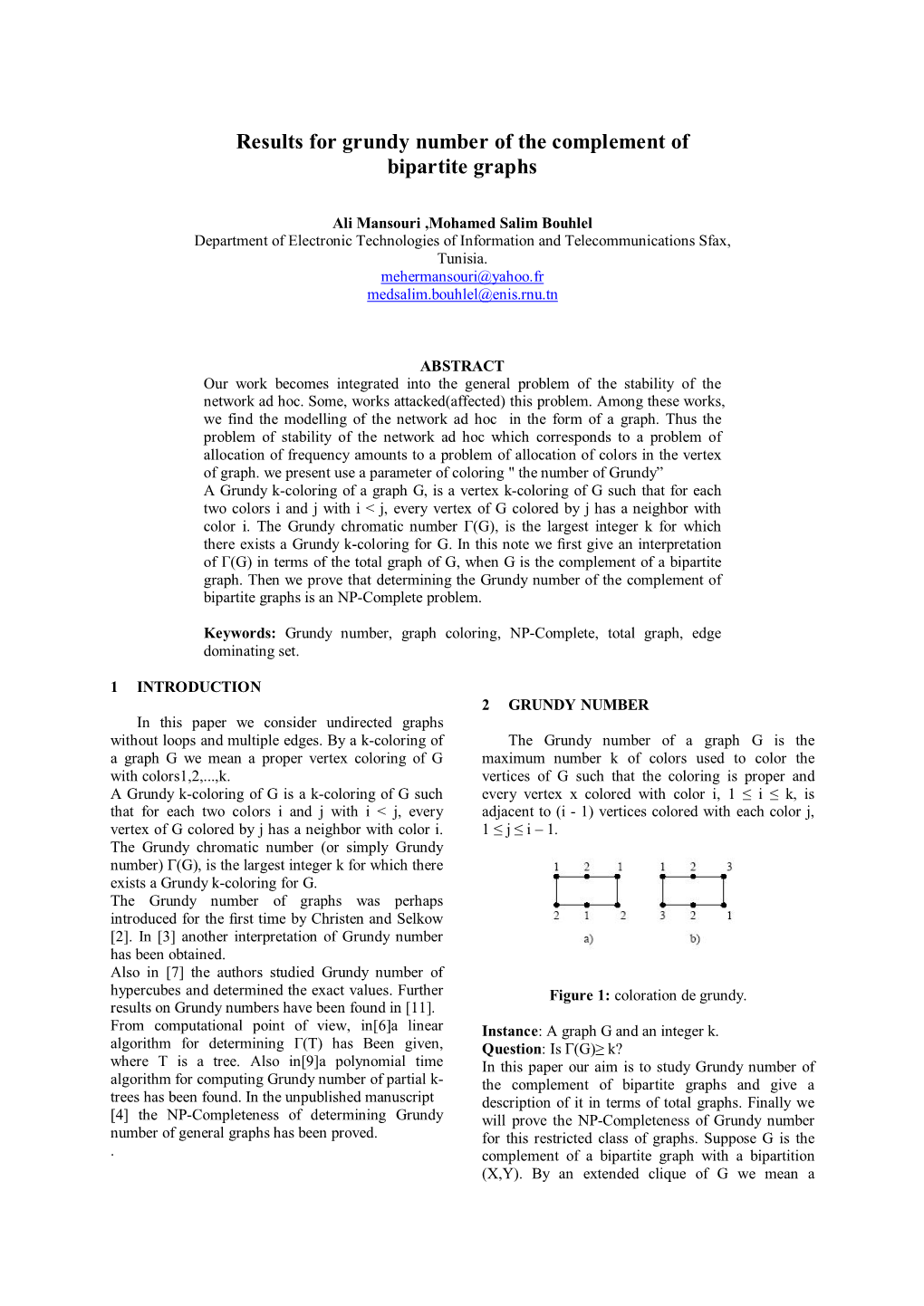 Results for Grundy Number of the Complement of Bipartite Graphs