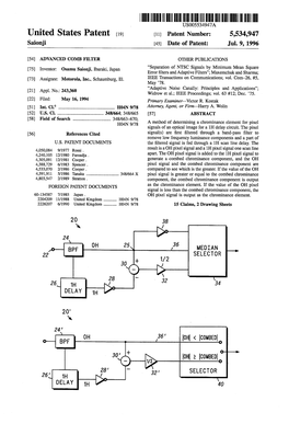 |||||IIII US005534947A United States Patent (19) 11 Patent Number: 5,534,947 Saionji 45) Date of Patent: Jul