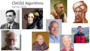 CS4102 Algorithms Spring 2020
