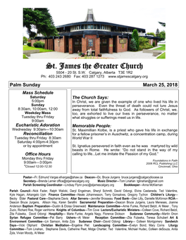 St. James the Greater Church 5504 - 20 St