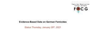 Evidence-Based Data on German Femicides Status Thursday