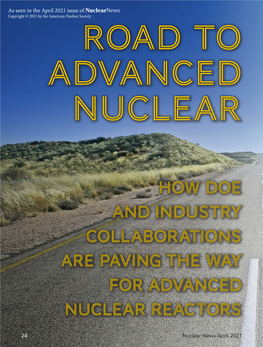 How DOE and Industry Collaborations Are Paving the Way for Advanced Nuclear Reactors