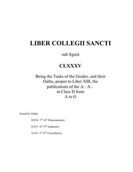 Liber Collegii Sancti