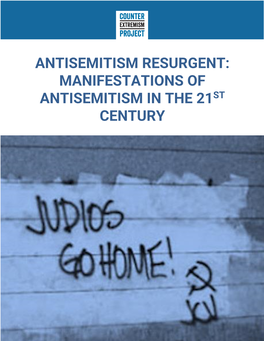 Manifestations of Antisemitism in the 21St Century