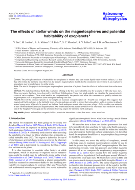 The Effects of Stellar Winds on the Magnetospheres and Potential Habitability of Exoplanets