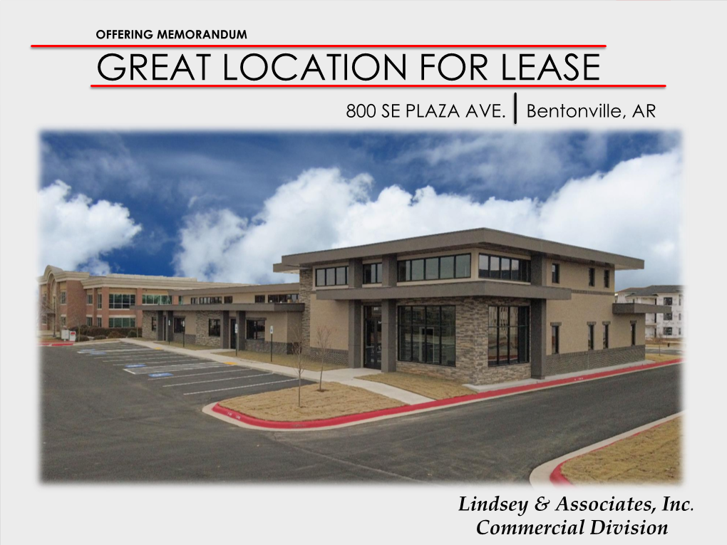 Great Location for Lease 800 Se Plaza Ave