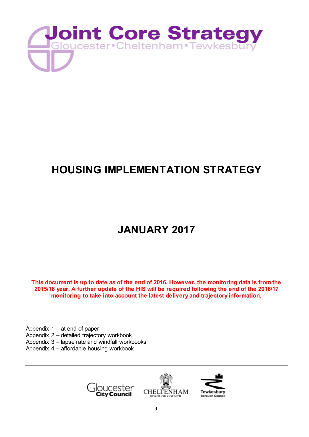 Housing Implementation Strategy January 2017