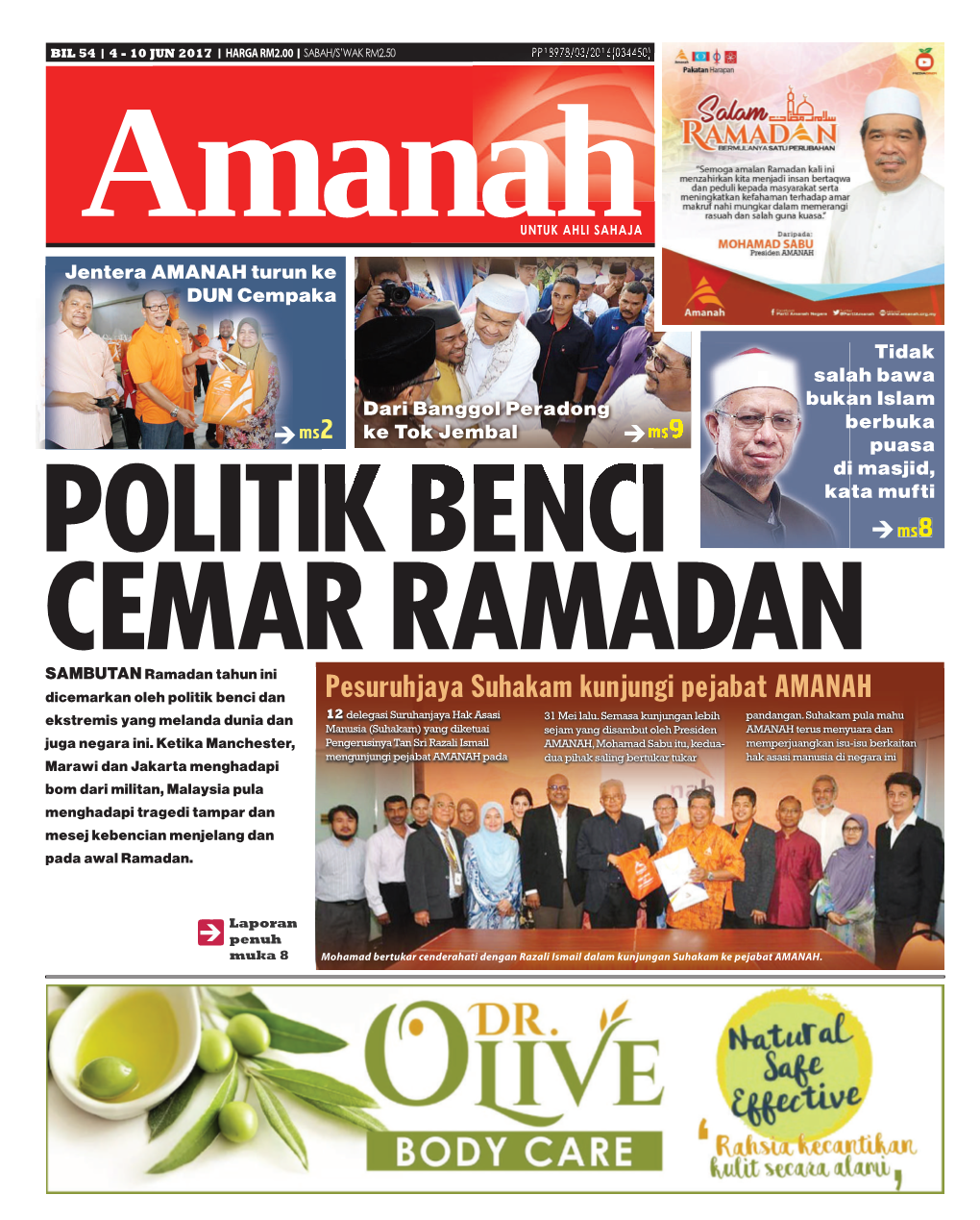 EDISI 54 • 4 JUN - 10 JUN 2017 • Amanah