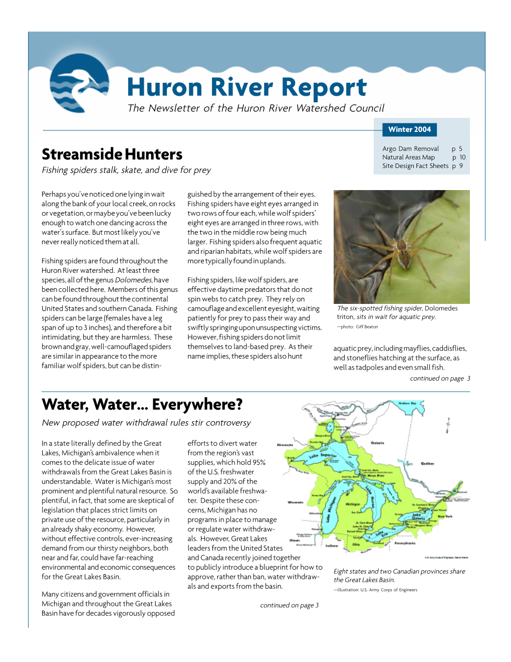 Huron River Report – Winter 2004