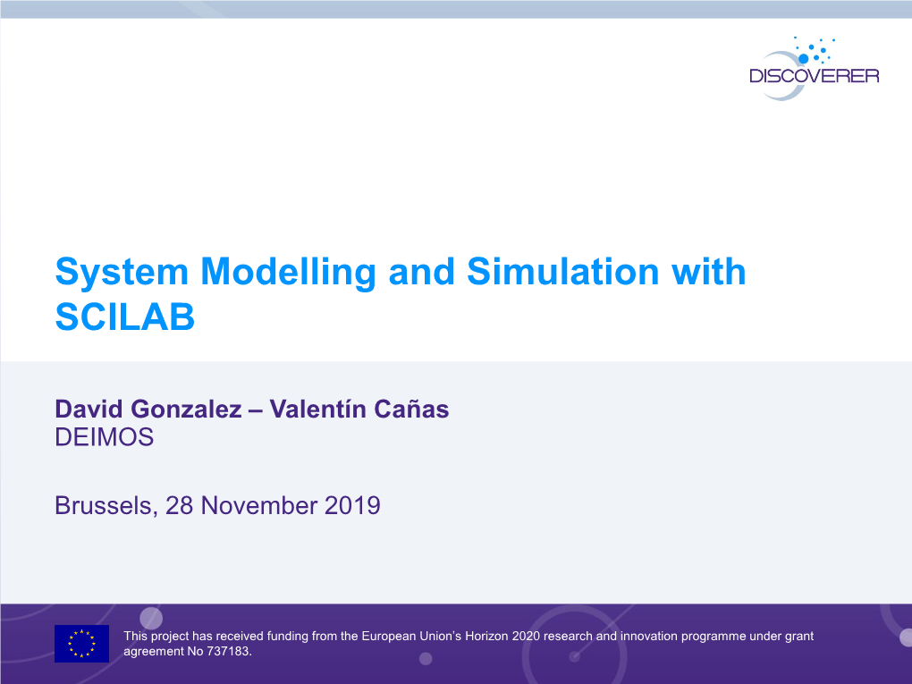 System Modelling and Simulation with SCILAB