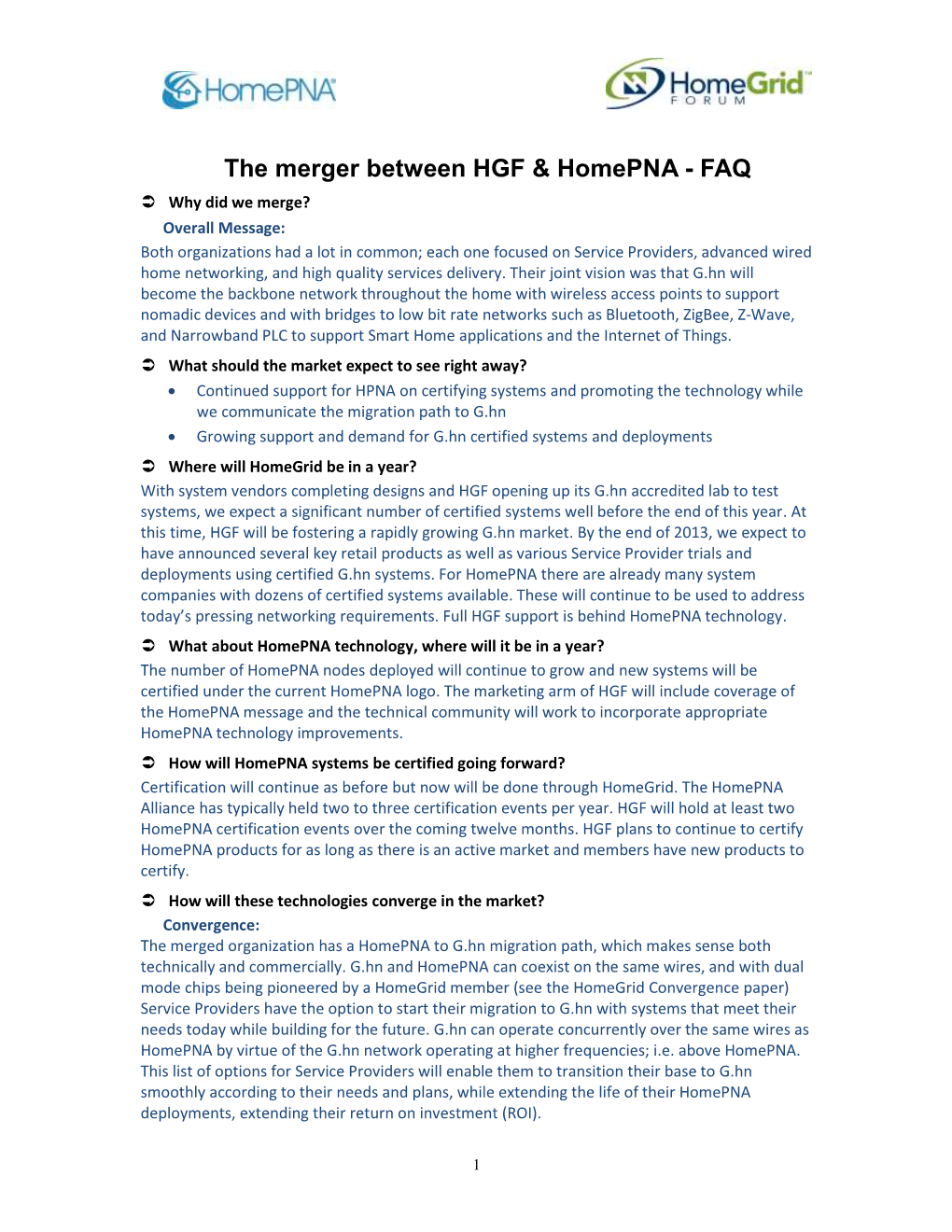 The Merger Between HGF & Homepna