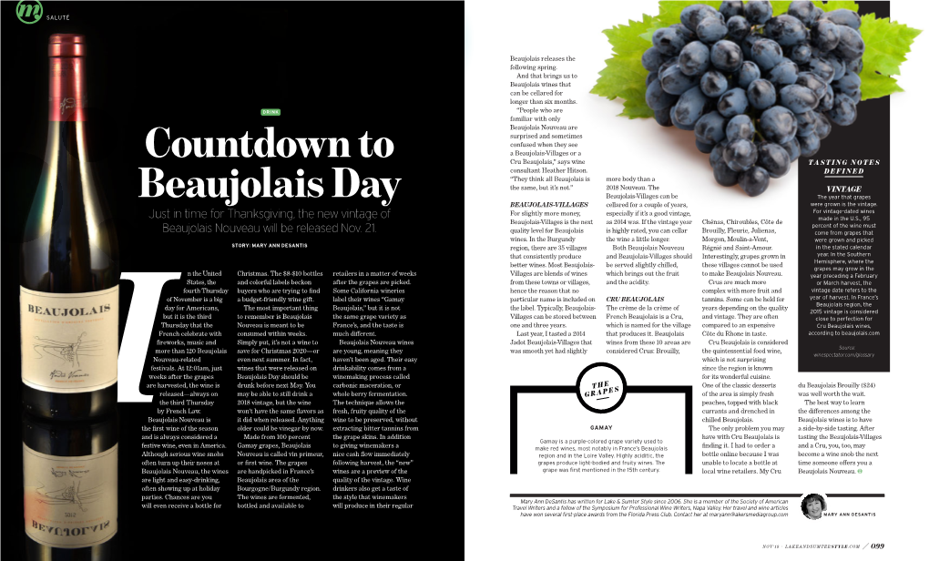 Countdown to Beaujolais