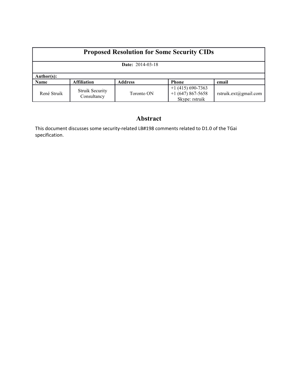 Summary Sheet: Suggested Resolution of a Selection of Comments from 13/1076R30