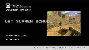Counter Strike UBT Summer School