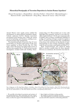 Hierarchical Stratigraphy of Travertine Deposition in Ancient Roman Aqueducts1