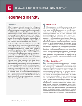 7 Things You Should Know About Federated Identity